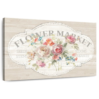 Harnek Cottage Garden I On Wood