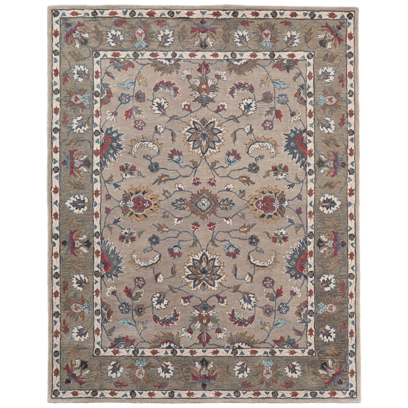 Tapis rectangulaire en laine Overlake, Rectangle de 10 pi x 14 pi
