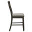 Chaises à hauteur de comptoir, ensemble de 2 pièces, meubles de salle à manger, siège rembourré, chaises en bois, style classique-1029739941