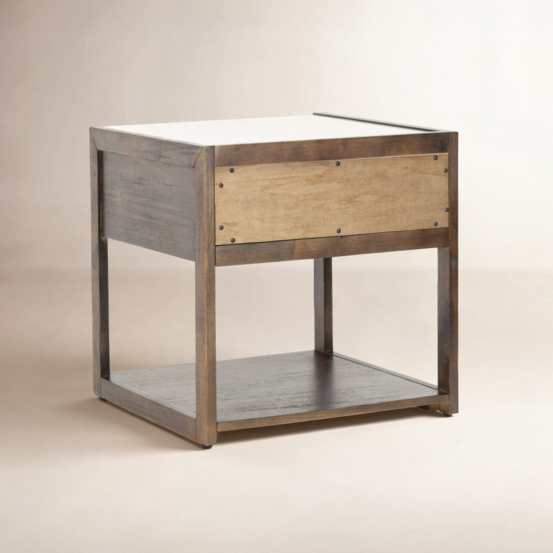 Table de chevet 19,5 po Eliane, Chocolat noir