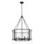 Luminaire suspendu tambour 6 lumières Sercay
