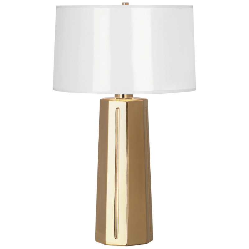 Mason Table Lamp, Gold Glazed Ceramic