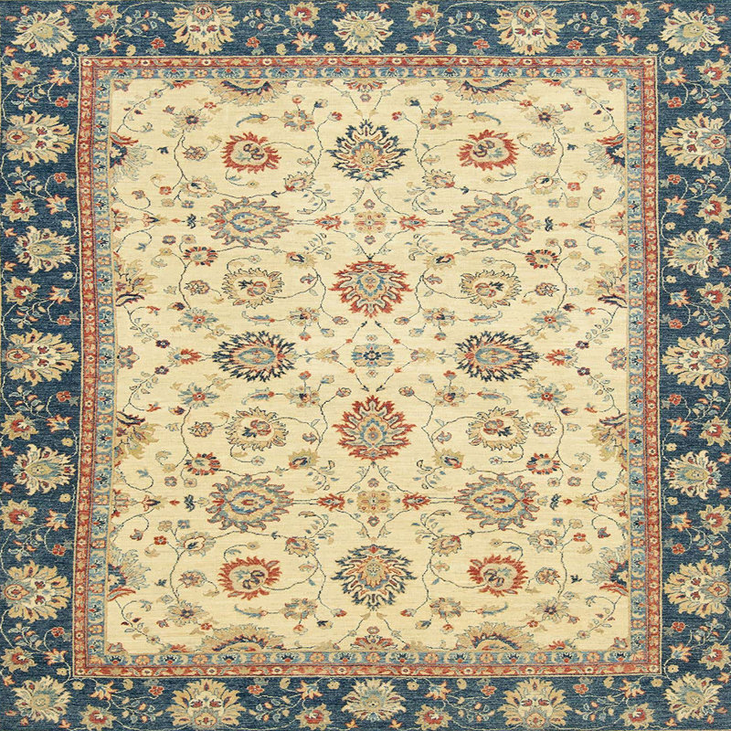 Tapis abstrait moderne 2695, Carré 3 pi