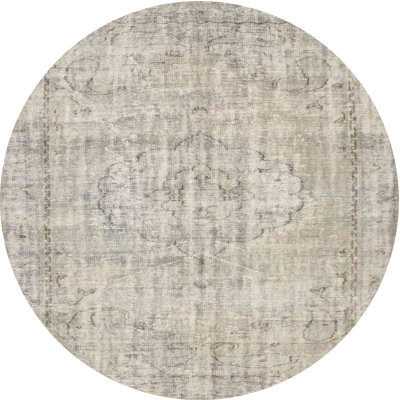 Tapis oriental gris et beige