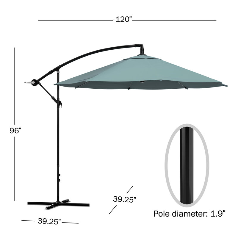 Parasol de jardin Pure Garden, Vieux vert