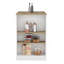 Îlot de cuisine avec 3 tablettes latérales Portree-129164578