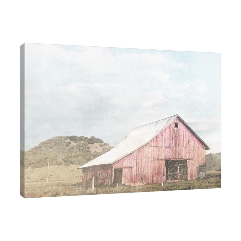«Bigger Barn In The Farm» par Milli Villa - impression sur toile tendue, H 36 po x l 48 po x P 1,5 po