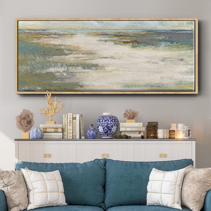 Misty Coast- Framed Canvas