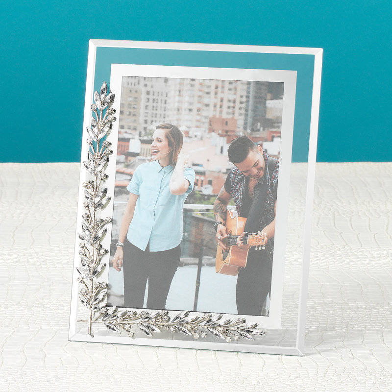 Laurel Glass Picture Frame, Silver, 8" x 10"
