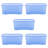 Wham Crystal 45L Plastic Storage Box Pack of 10 Tint Sparkle Blue