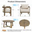 Ensemble de conversation de patio moderne en métal 5 pièces avec coussins de 6 po d'épaisseur-894327524