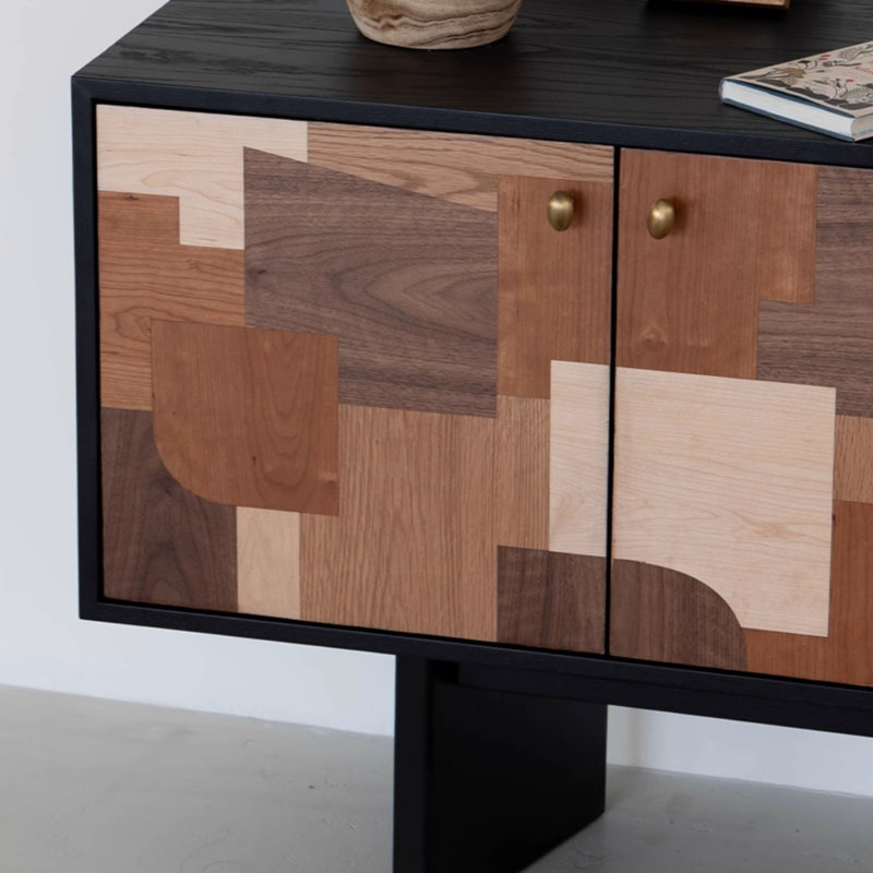 Buffet rétro, H 31,5 po x l 62,99 po x P 15,75 po