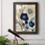 «Blue Poppy Cascade I», peinture sur toile encadrée-192599595