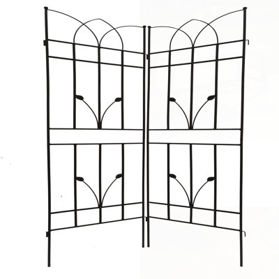 4 Pack Metal Garden Trellis Rustproof And Durable For Climbing Plants, Ideal For Outdoor Flower Support And Vertical Gardening