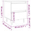 Armoire de chevet moyenne vidaXL-1271845182