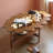 Vintage Oval Two-Tier Solid Wood Coffee Table