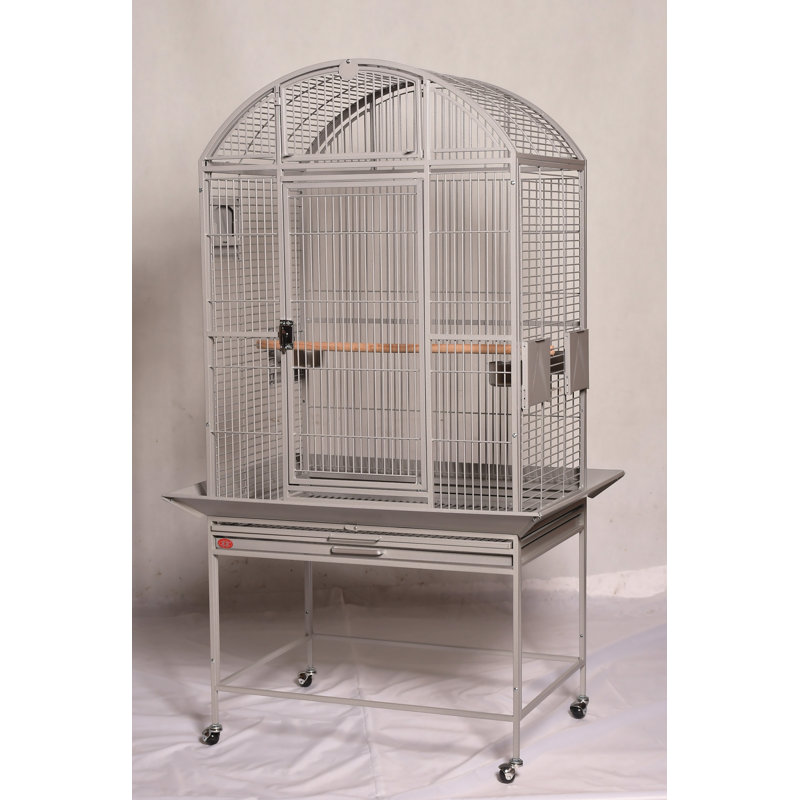 Cage supérieure à dôme large, platine, Large (63'' H x 23" W x 32" D), Platine
