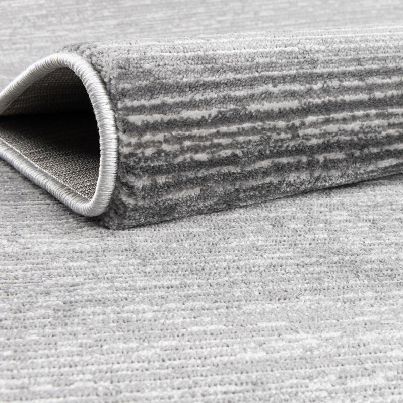 Tapis gris Glenn, Tapis de couloir 2 pi x 9 pi 10 po