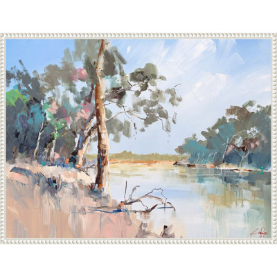 «Summer River», reproduction d'art sur toile encadrée