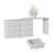 Extendable Vanity Table with Lighted Mirror