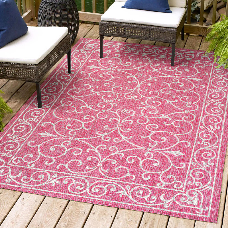 Tapis d'intérieur / d'extérieur Halpert, Rectangle 7 pi 9 po x 10 pi