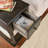Set Of 2 Narrow End Tables With Drawer And Shelf, Solid Wood Sofa Side Tables, 2-Tier Skinny Table With Storage For Small Space Living Room And Bedroom-319529534-319529473
