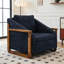 Fauteuil en tissu d'ameublement Chenille-37367234