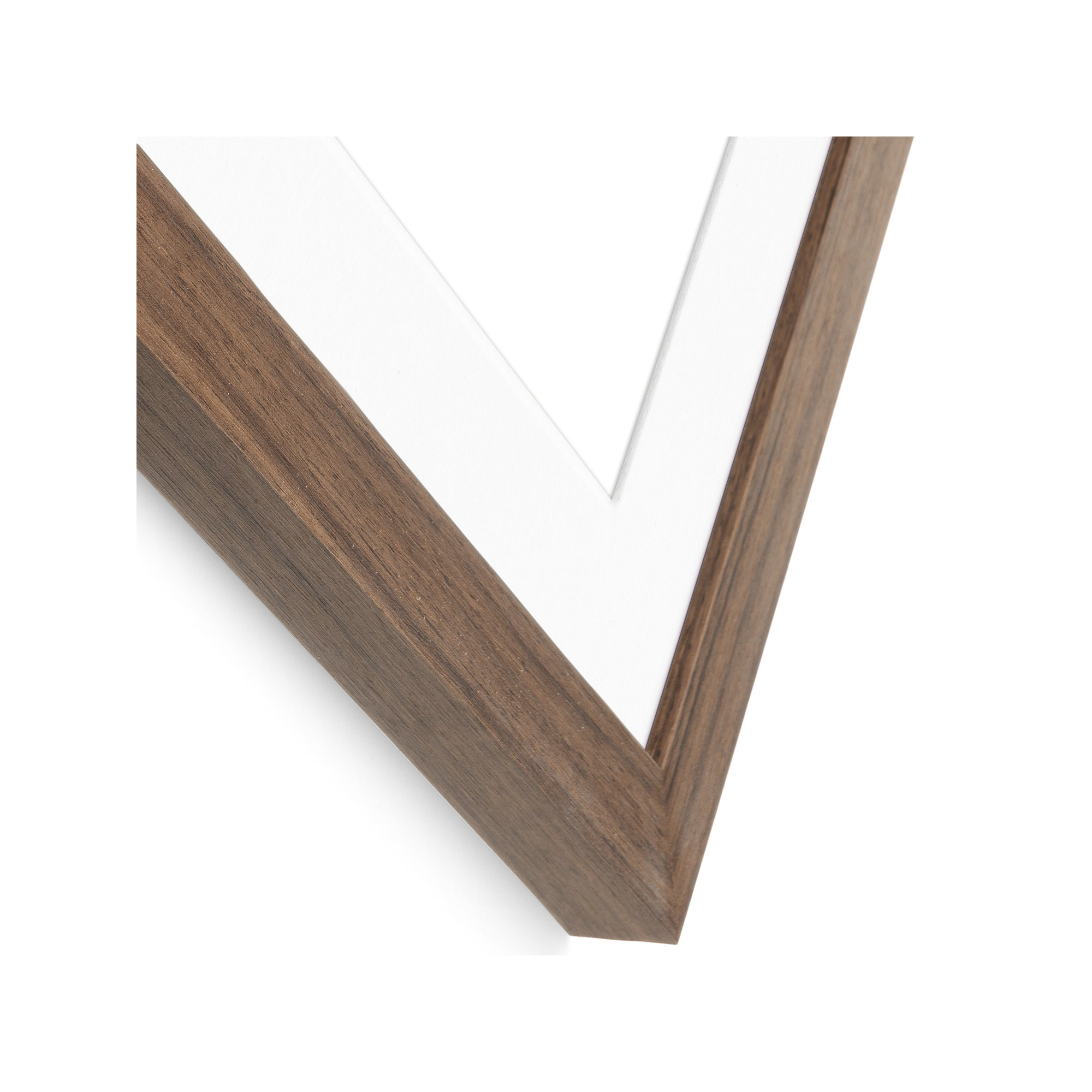 Arkhurst Wood Picture Frame with Mat, 8" x 10", 4" x 6", Walnut