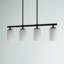 Luminaire suspendu pour îlot de cuisine 4 lumières Charvic-2050790585