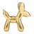 Decorative Ceramic Balloon Dog Figurine for Home Decor - Modern Sculpture Object for Office, Table Display, and Living Room Decoration-581048888