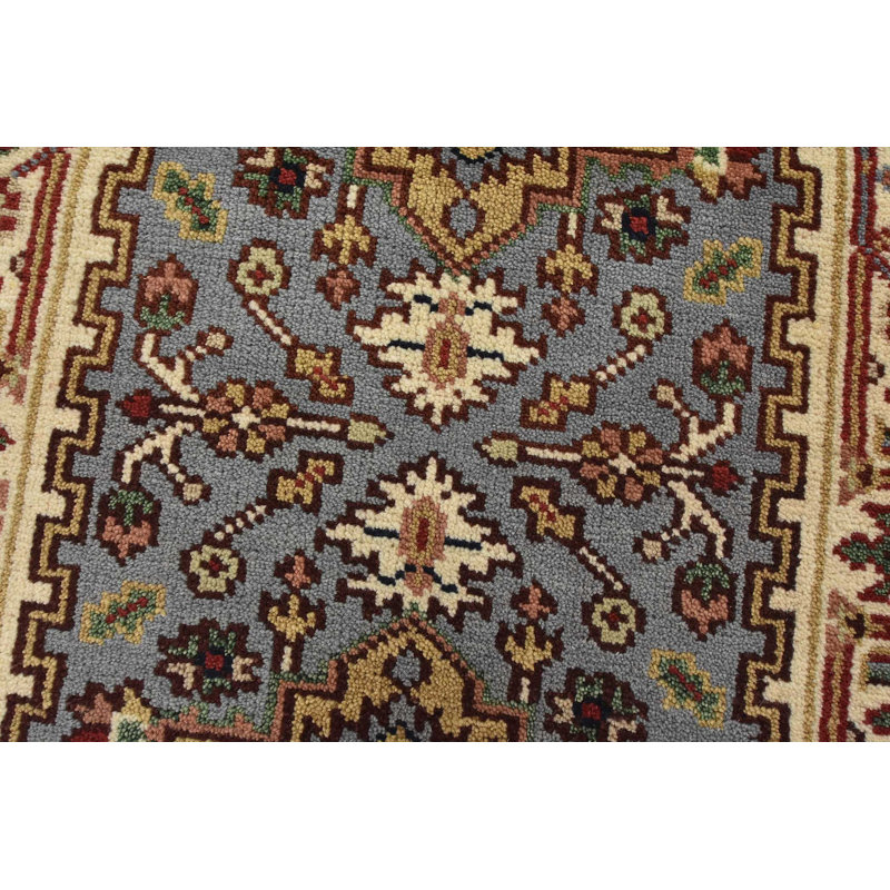 Tapis oriental en laine noué à la main 2 pi 7 po x 8 pi 3 po Heriz