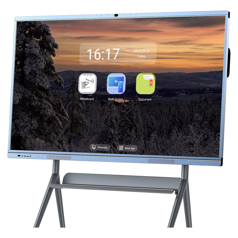 JYXCN 4K Smart Board, écran tactile de 65 pouces, augmentez votre productivité! Tableau blanc interactif tout-en-un avec double système et partage de nuage pour l'éducation et les conférences? (Comprend un support mural)