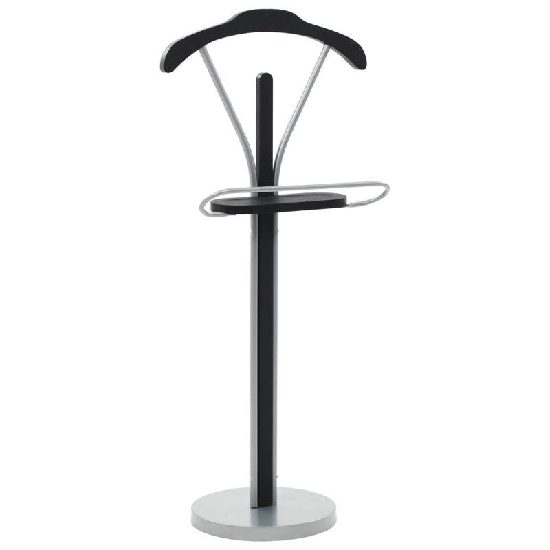 Salyer Freestanding Valet Stand, Black