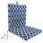 21" x 44" Outdoor Chair Cushion with Ties and Loop-124594409