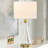  Aadyn 28" Modern Glam Glass Table Lamp USB Charging Pull Chain Soft Lighting for Bedroom Living Room-1883501554