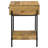 Accent Table with Bottom Shelf