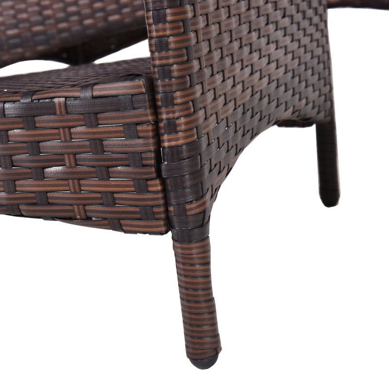 Jasmin - Person Patio Conversation Set with Cushions, Black