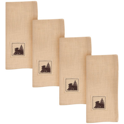  Valley View Brown Mountain Napkin Set of 4