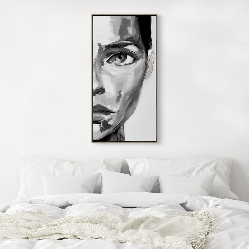 Impression sur toile, "Monicolore II" par Samuel Kane, H 49,75 po x l 25,75 po, Image au pinceau gel