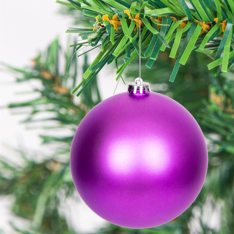 Polyvinyl Chloride (PVC) Bauble, Purple, 15cm H x 15cm W x 15cm D