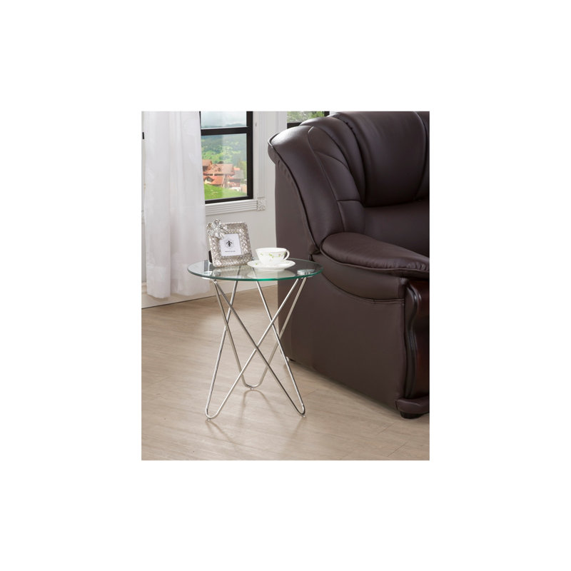 Sawyer Glass Top End Table