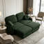 Causeuse en U avec dossier matelassé et coussins ronds, canapé profond en U pour salon, vert-747429850