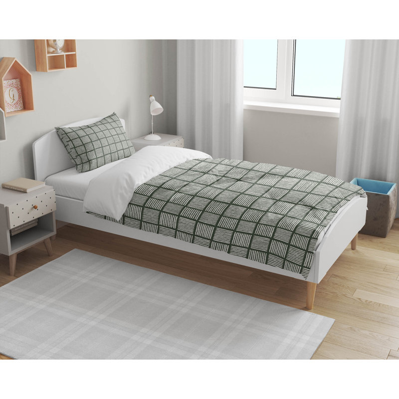 Tally Blocks Comforter Set, Green