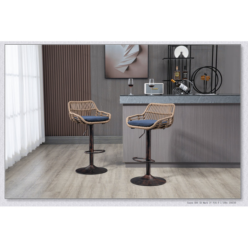 Tabouret de comptoir Athlene, Blue