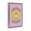 Toile flottante encadrée «positive Energy Smiley» par Nataly White