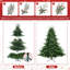 Arbre de Noël artificiel vert conique non éclairé-457425987