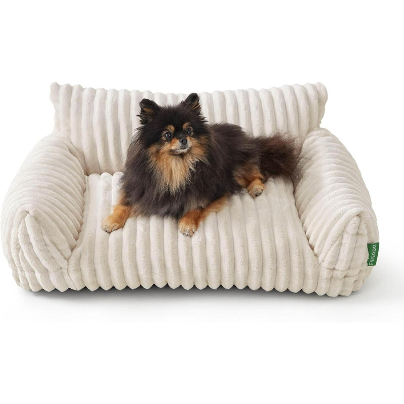 Cute Couch Bed For Pets, Supportive Cat Sofa For Indoor Cats, Small Dog Sofa Bed For Small Dogs, Cream