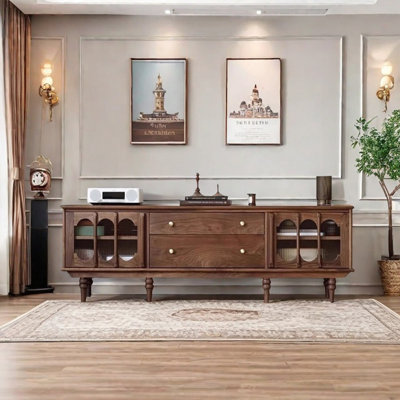 American style design sense solid wood TV cabinet by LIZIYE