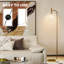  Modern Floor Lamp with Glass Lampshade, Foot Switch for Living Room-1092602813-1092602815