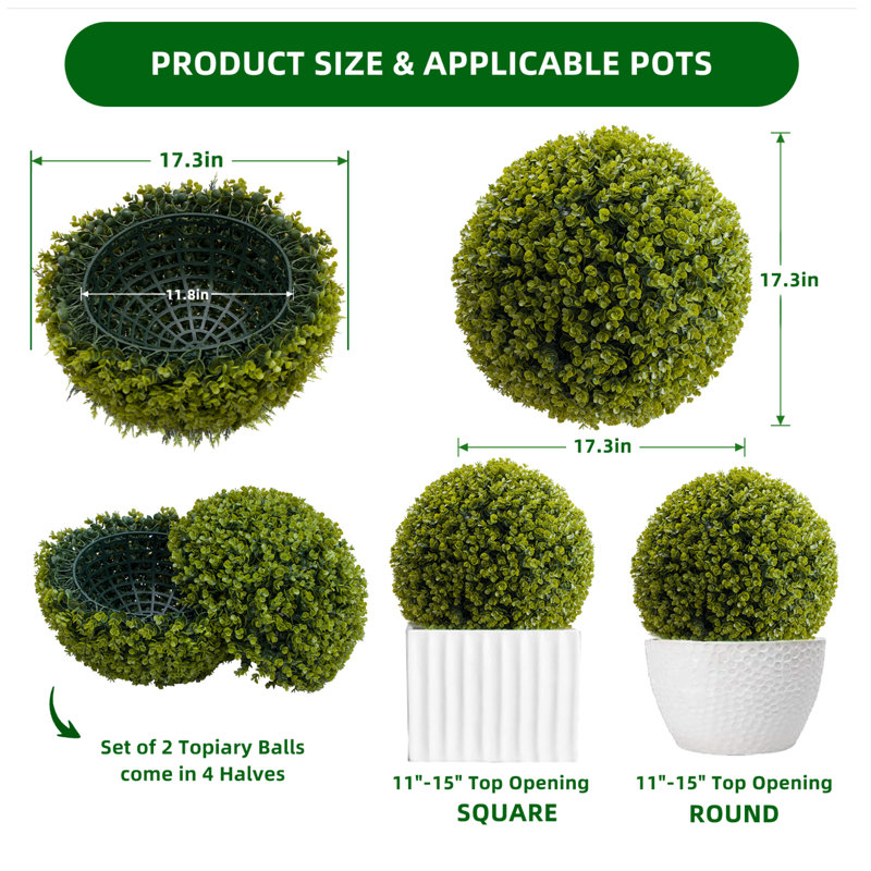 45 cm H Faux Plant
